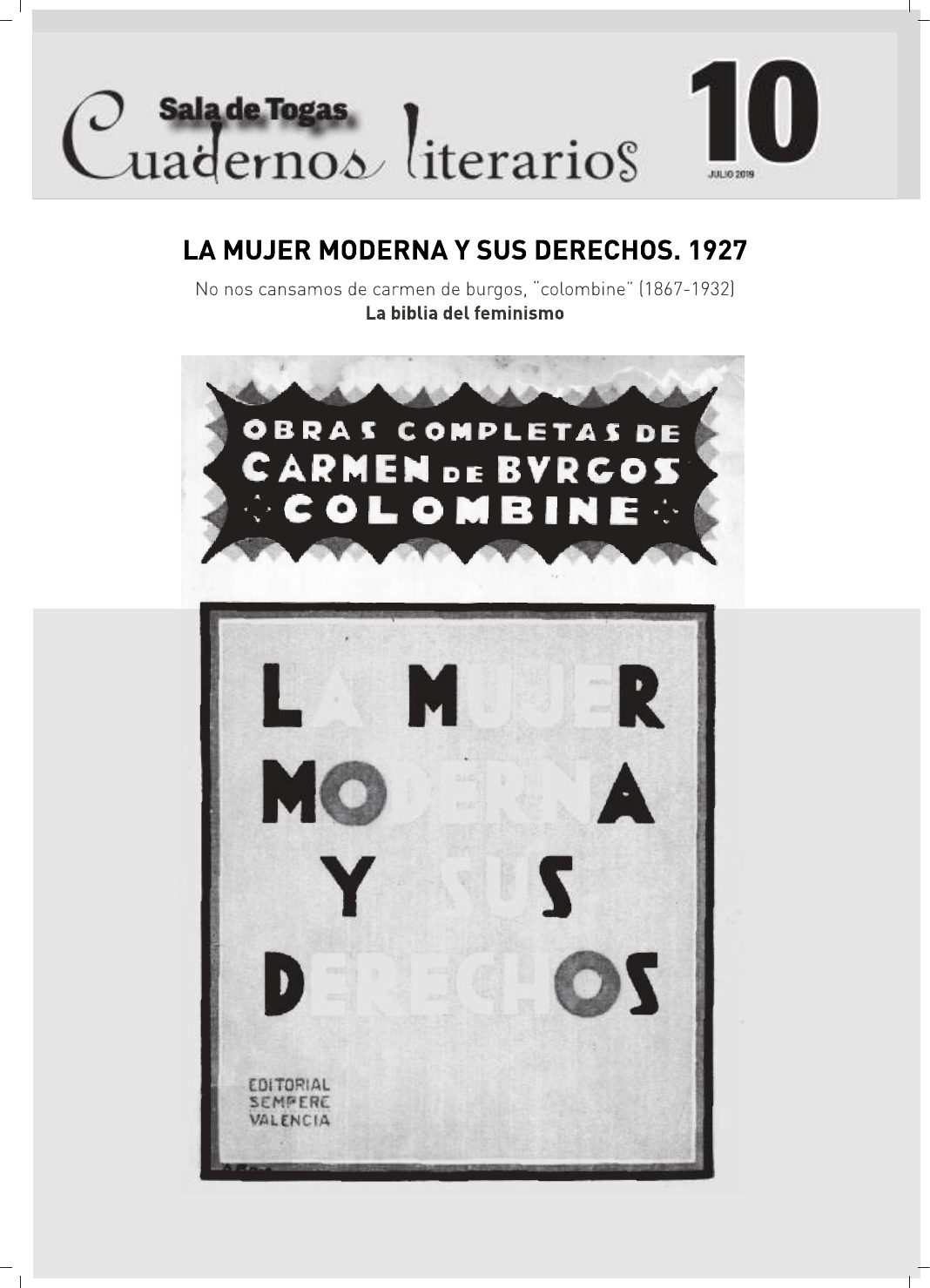 Portada del número 10, Diciembre 2019