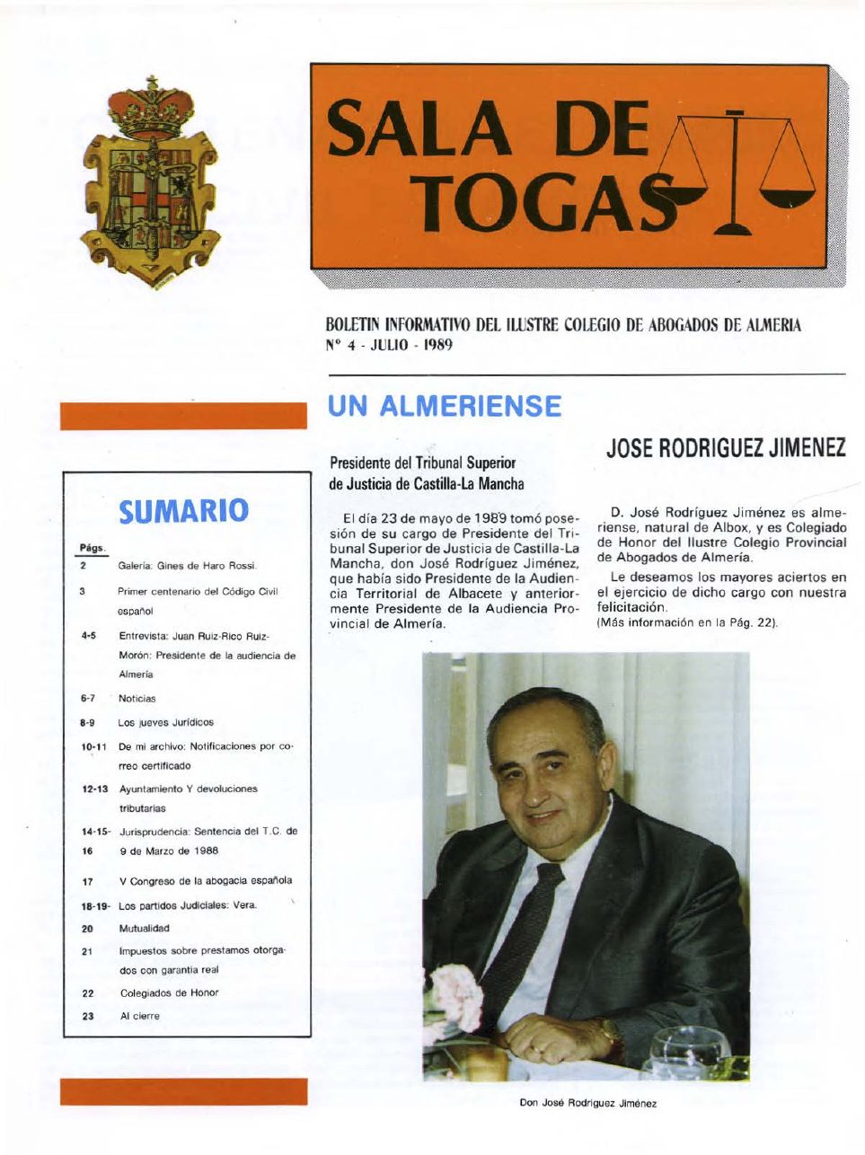 Portada del número 4, Julio 1989