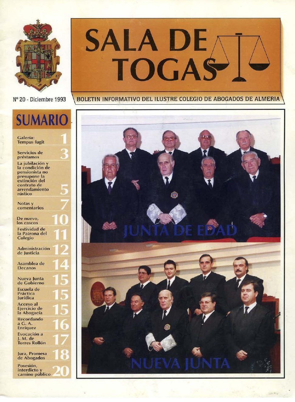 Portada del número 20, Diciembre 1993