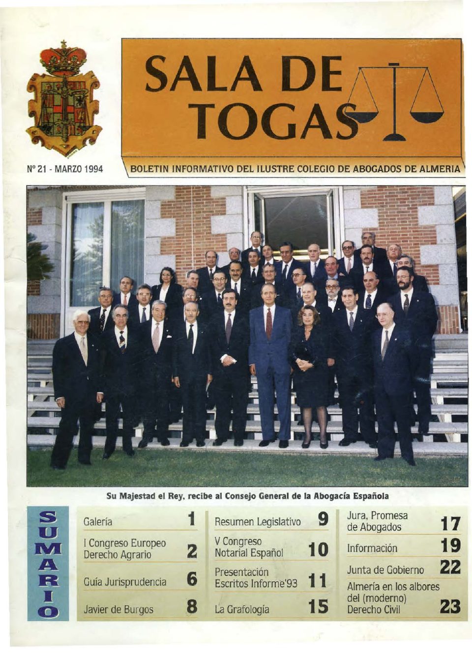 Portada del número 21, Marzo 1994