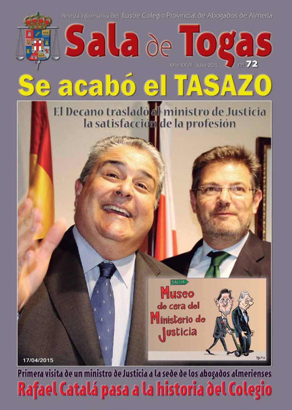 Portada del número 72, Julio 2015